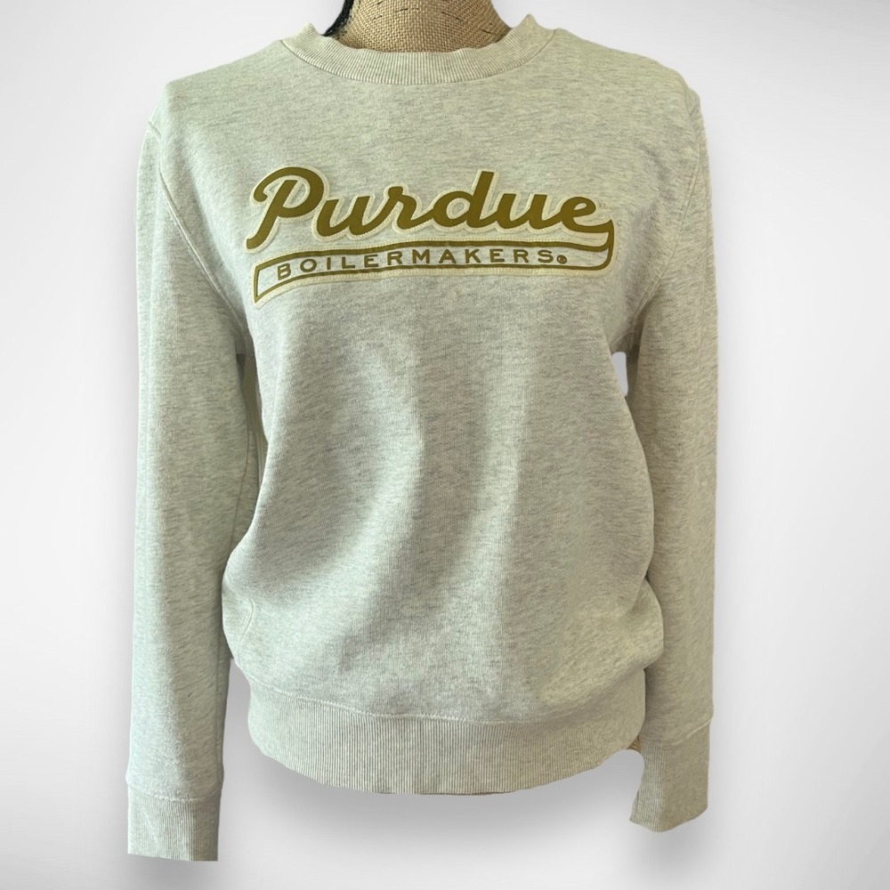 CHAMPION Women's Purdue Gray Crewneck Sweatshirt Small | EUC